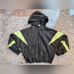 Uniqlo Kids Black Jacket with Green Accents
